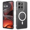 Motorola Moto G15/G15 Power/G17/G17 Power Hybridikotelo - MagSafe-yhteensopiva - Läpinäkyvä