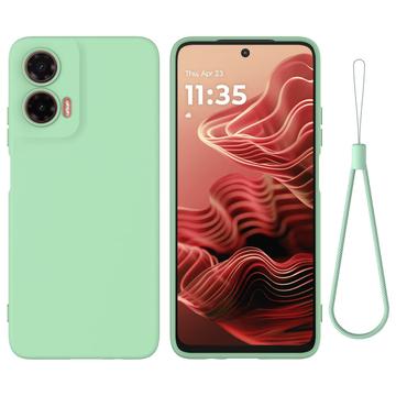 Motorola Moto G35 Nestemäinen Silikoni Suojakuori - Vihreä
