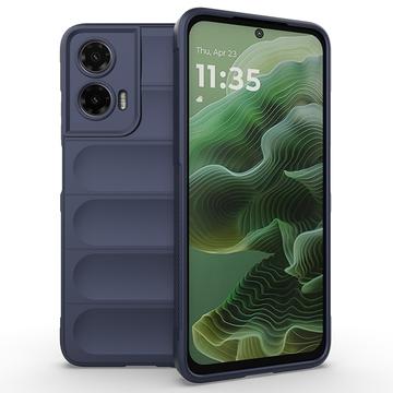 Motorola Moto G35 Rugged TPU Suojakuori - Tummansininen
