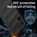 Motorola Moto G35 Rugged TPU Suojakuori - Vaaleanharmaa
