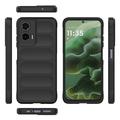 Motorola Moto G35 Rugged TPU Suojakuori - Vaaleanharmaa