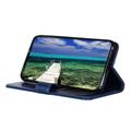 Motorola Moto G35 Lompakkokotelo Magneettisella Sulkijalla - Sininen
