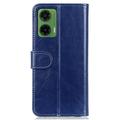 Motorola Moto G35 Lompakkokotelo Magneettisella Sulkijalla - Sininen