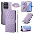 Motorola Moto G37/G47 Luxury tikattu lompakkokotelo - violetti