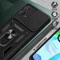 Motorola Moto G53 Pyörivä Rengashybridikotelo Kamerasuojalla - Musta