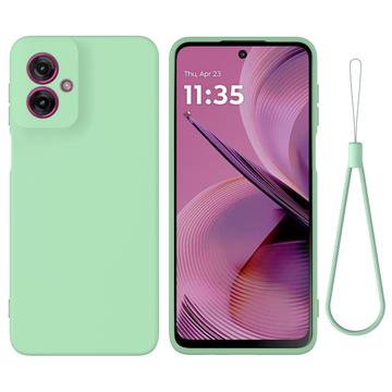 Motorola Moto G55 Nestemäinen Silikoni Suojakuori - Vihreä