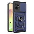 Motorola Moto G55 Pyörivä Rengashybridikotelo Kamerasuojalla - Sininen
