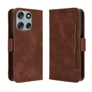 Motorola Moto G56 -kortinhaltijan lompakkokotelo - ruskea