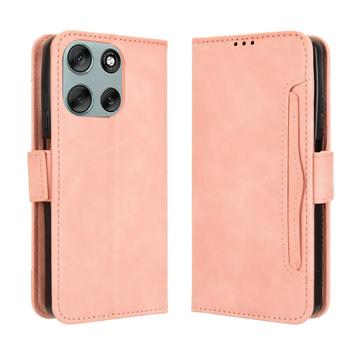 Motorola Moto G56 -kortinhaltijan lompakkokotelo - vaaleanpunainen