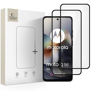 Motorola Moto G56 Tech-Protect Glass Fit+ Panssarilasi - 2 kpl. - Musta