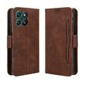 Motorola Moto G67 Power/G57 Power/G57 -kortinhaltijan lompakkokotelo - ruskea