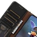 Motorola Moto G75 Lompakkomallinen Nahkakotelo kanssa RFID - Musta
