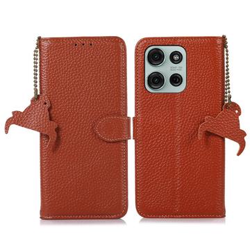 Motorola Moto G75 Lompakkomallinen Nahkakotelo kanssa RFID