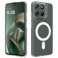 Motorola Moto G77 Power Hybridikotelo - MagSafe-yhteensopiva - Läpinäkyvä