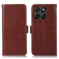 Motorola Moto G77/G67 lompakko nahkakotelo RFID - Ruskea