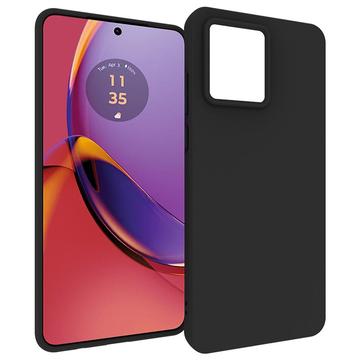 Motorola Moto G84 Anti-Fingerprints Matta TPU Suojakuori - Musta