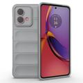 Motorola Moto G84 Rugged Sarja TPU Suojakuori - Vaaleanharmaa