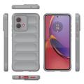Motorola Moto G84 Rugged Sarja TPU Suojakuori - Vaaleanharmaa