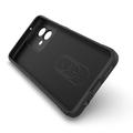 Motorola Moto G84 Rugged Sarja TPU Suojakuori - Vaaleanharmaa