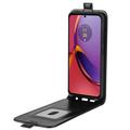 Motorola Moto G84 Pystysuora Lompakkokotelo Korttipaikalla - Musta