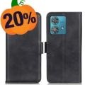 Motorola Moto G84 Lompakkokotelo Magneettisella Sulkijalla - Musta
