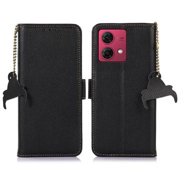 Motorola Moto G84 Lompakkomallinen Nahkakotelo kanssa RFID