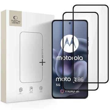Motorola Moto G86/G86 Power Tech-Protect Glass Fit+ Panssarilasi - 2 kpl. - Musta