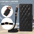 Motorola Moto G86 Luxury tikattu lompakkokotelo