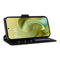Motorola Moto G86 Luxury tikattu lompakkokotelo