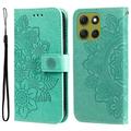 Motorola Moto G86 Mandala Series Lompakkokotelo - Vihreä