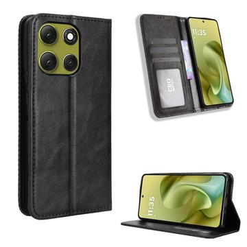 Motorola Moto G86 Retro Lompakkokotelo Magneettisella Sulkijalla