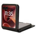 Motorola Razr 60 Ultra FlexCard Carbon Fiber Style Kotelo korttipaikoilla - musta