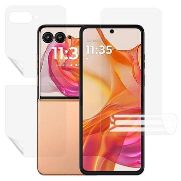 Motorola Razr 60 Ultra Full Cover Suojaussetti - Kirkas