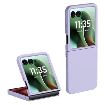 Motorola Razr 60 Ultra Kumipäällysteinen Muovikuori - Violetti