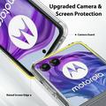 Motorola Razr 60 Ultra Naarmunkestävä Hybridikotelo - Läpinäkyvä