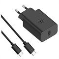 Motorola TurboPower 30 Seinälaturi USB-C-kaapelilla SJMC302 - 30W