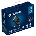 Motorola TurboPower 50 Duo Seinälaturi USB-C-kaapelilla SJMC502