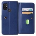 Multi-Card Slot Motorola Moto G10/Moto G30 Lompakkokotelo - Sininen