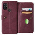 Multi-Card Slot Motorola Moto G10/Moto G30 Lompakkokotelo - Viininpunainen