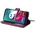 Multi-Card Slot Motorola Moto G10/Moto G30 Lompakkokotelo - Viininpunainen