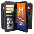 Monikorttipaikka Samsung Galaxy M52 5G - Lompakkokotelo - Musta
