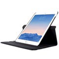 iPad Pro 12.9 Multi Practical Pyörivä Kotelo - Musta