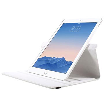 iPad Pro 12.9 Multi Practical Pyörivä Kotelo - Valkoinen