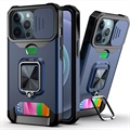 Monitoiminen 4-1:ssä iPhone 13 Pro Hybridikotelo - Tummansininen