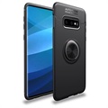 Samsung Galaxy S10+ Monitoiminen Magnetic Ring Suojakuori - Musta