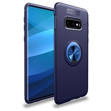 Samsung Galaxy S10+ Monitoiminen Magnetic Ring Suojakuori - Sininen