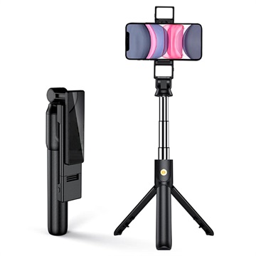 Multifunctional Selfie-tikku & Tripod-jalusta K22-D - Musta