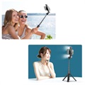 Multifunctional Selfie-tikku & Tripod-jalusta K22-D - Musta