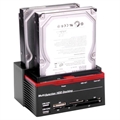 Monikäyttöinen USB 2.0 - SATA/IDE Telakka-asema (Avoin pakkaus - Tyydyttävä) - Musta