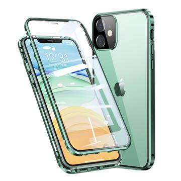 iPhone 11 Magneettikotelo Panssarilasisella - Vihreä